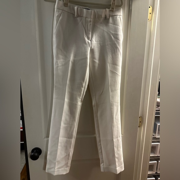 NWOT- ANN TAYLOR- winter white pants:  The Sophia Straight Pant - Picture 2 of 9